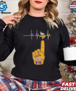 Heartbeat Minnesota Vikings #1 fan shirt