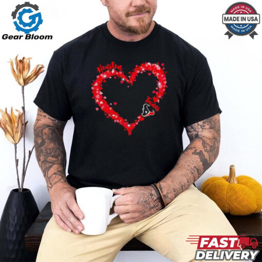 Hearts Houston Texans Football Logo shirt