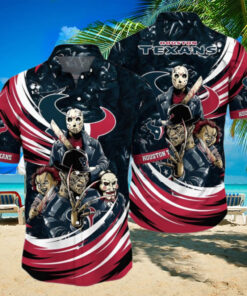 Horror Movie Houston Texans Hawaiian Shirt Halloween