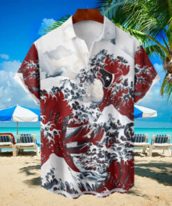 Houston Texans Great Wave Hawaiian Shirts NFL Personalized