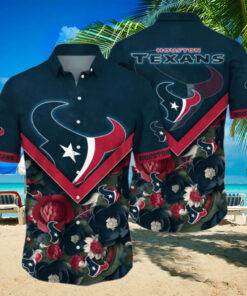 Houston Texans Hawaiian Shirt Floral Aloha