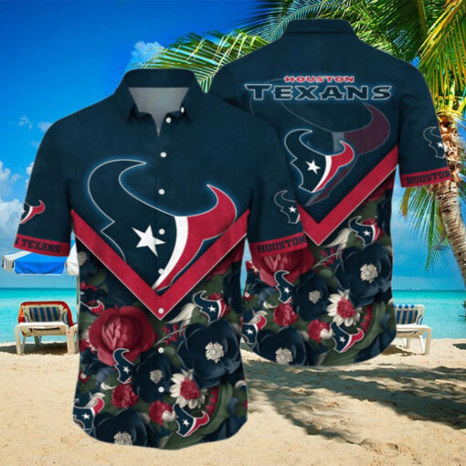 Houston Texans Hawaiian Shirt Floral Aloha