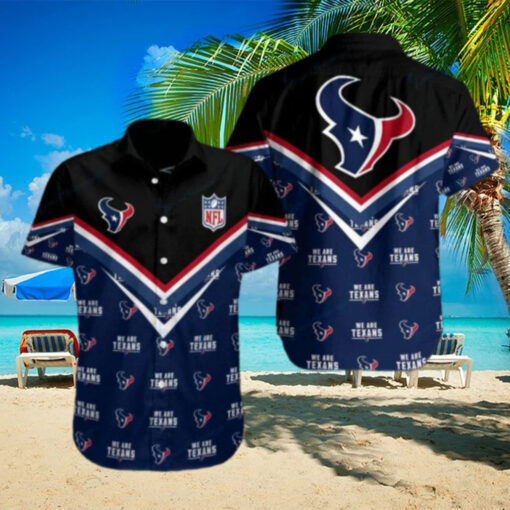 Houston Texans NFL Emblem Hawaiian Casual Shirt