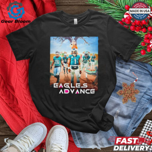 Jalen Hurts Philadelphia Eagles X Squid Game Eagles Advance shirt