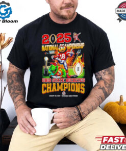 Jan 20 2025 National Championship Ohio State Buckeyes vs Notre Dame Fighting Irish Mercedes Benz Stadium shirt