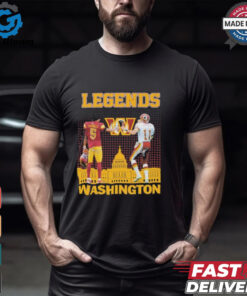 Jayden Daniels X Mark Rypien Washington Commanders Legends Signatures T shirts