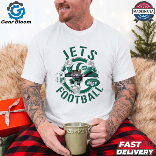 Jets Football Nfl Rush Zone Cartoon Character Shirt