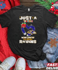 Just a teacher who loves Baltimore Ravens shirt