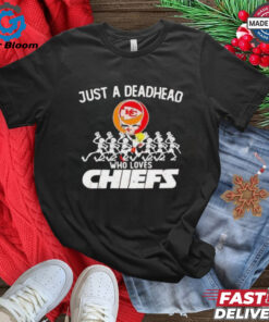 Kansas City Chiefs NFL Just A Deadhead Who Loves Chiefs Grateful Dead T Shirt