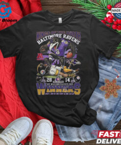 Kings Of The North NFL Baltimore Ravens AFC Wild Card Playoff 2025 Winners Mascot Shirt