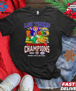 LSU Tigers Kinder’s Texas Bowl Champions 2024 mascot Best Selling shirt