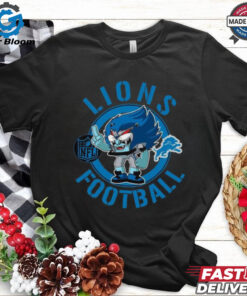 Lions Football Nfl Rush Zone Cartoon Character Shirt