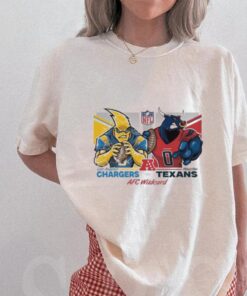 Los Angeles Chargers Vs Houston Texans Football AFC Wild Card Matchups NFL Playoffs Mascot Shirt