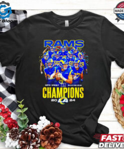 Los Angeles Rams 2024 NFC West Division Champions all team shirt