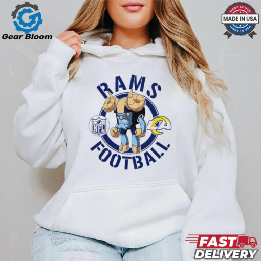 Los Angeles Rams football NFL Rush Zone Cartoon Character shirt