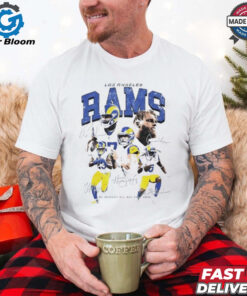 Los Angeles Rams we respect all but fear none signatures shirt