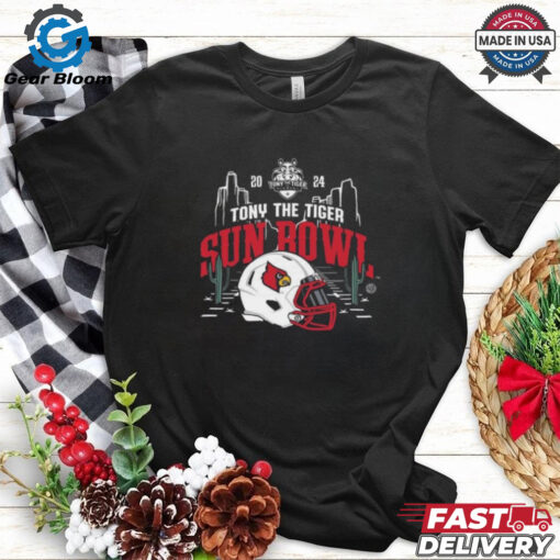 Louisville Cardinals 2024 Tony The Tiger Sun Bowl Championship Bound Helmet Shirt