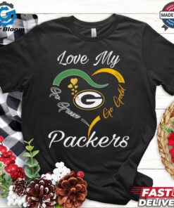 Love My Green Bay Packers Go Green Go Gold shirt