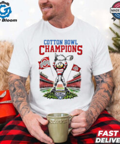 Mascot Ohio State Buckeyes Cotton Bowl Champions Trophy Design shirt