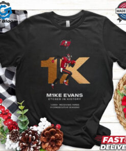 Mike Evans Tampa Bay Buccaneer Etched In History 1K Receiving Yards In His First 11 Seasons Unisex T Shirt