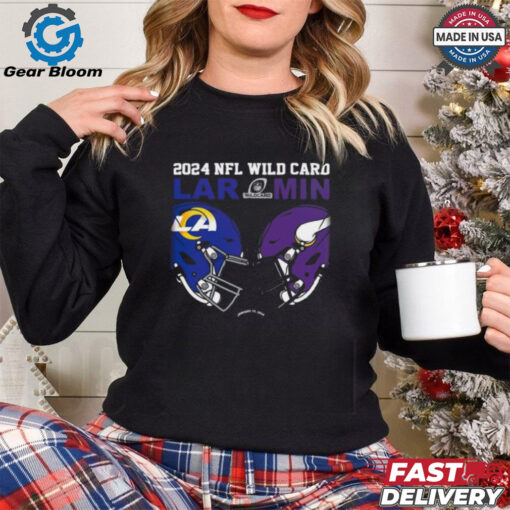 Minnesota Vikings Vs Los Angeles Rams 2024 NFL Wild Card Matchup Unisex T Shirt