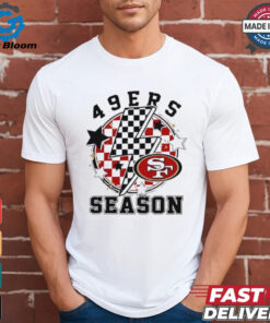 NFL 49ers Season Football Game lightning checkered flag shirt