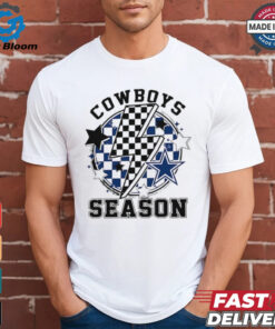 NFL Cowboys Season Football Game lightning checkered flag shirt