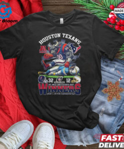 NFL Houston Texans AFC Wild Card Playoff 2025 Winners Mascot Shirt