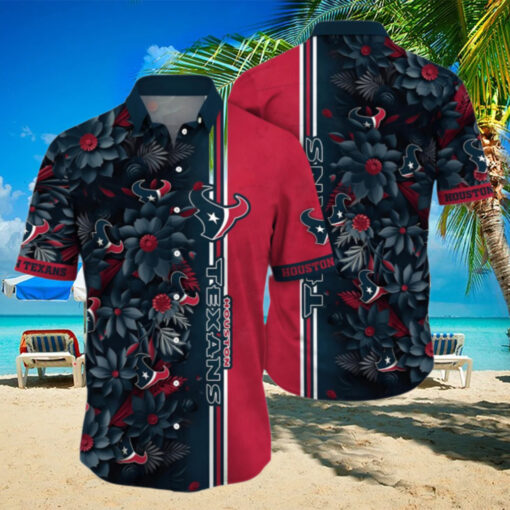 NFL Houston Texans Hawaiian Shirt Floral