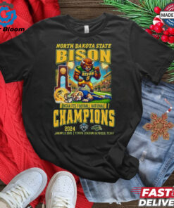 North Dakota State Bison NCAA FCS Football Champions Limited T Shirt