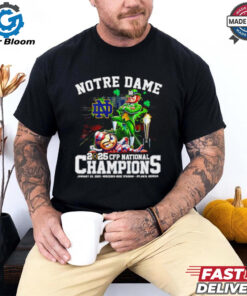 Notre Dame Fighting Irish 2025 CFP National Championship Champions mascot shirt