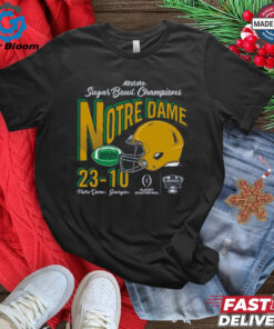 Notre Dame Fighting Irish 2025 Sugar Bowl Champions Football Score T Shirt