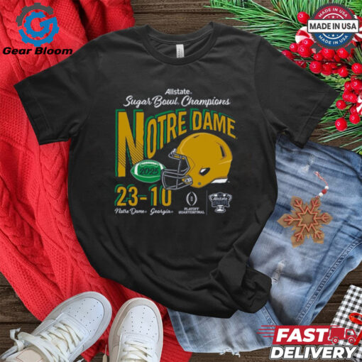 Notre Dame Fighting Irish 2025 Sugar Bowl Champions Football Score T Shirt