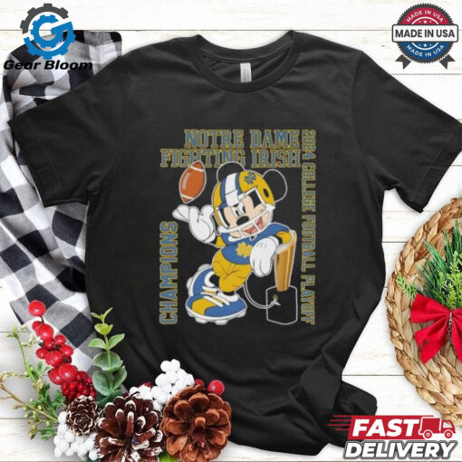 Notre Dame Fighting Irish Football x Mickey College Playoff Champions 2024 shirt