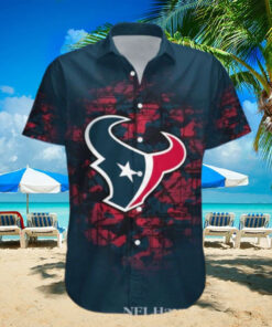 Oceanfront Playbook Houston Texans Hawaiian Shirt