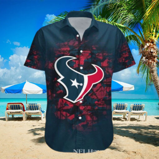 Oceanfront Playbook Houston Texans Hawaiian Shirt