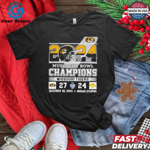 Official 2024 Music City Bowl Champions Missouri Tigers Best Selling shirt