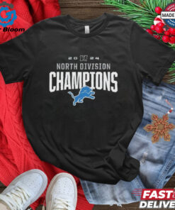 Official 2024 North Division Champions Detroit Lions NFL Playoffs Season Unisex Shirt