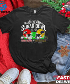 Official 2025 CFP Quarterfinal Sugar Bowl Georgia Bulldogs vs Notre Dame shirt