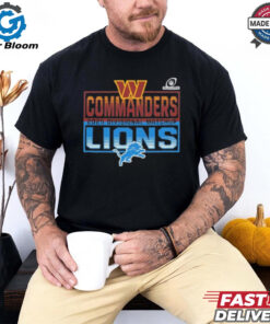 Official 2025 NFL Playoffs Washington Commanders Head To Head Detroit Lions 2025 Divisional Matchup Fan Favorite T Shirt