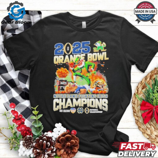 Official 2025 Orange Bowl Notre Dame Fighting Irish Champions Go Irish T shirt