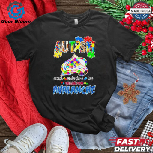 Official Autism accept understand love Colorado Avalanche shirt