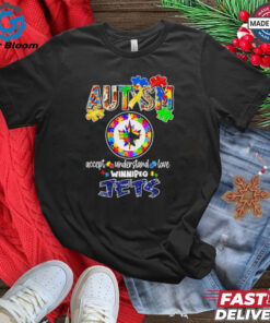 Official Autism accept understand love Winnipeg Jets shirt