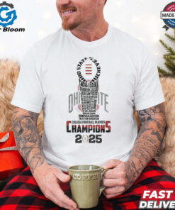 Official Buck Around And Find Out NCAA Ohio State Buckeyes College Football Playoff Champions 2025 Shirt