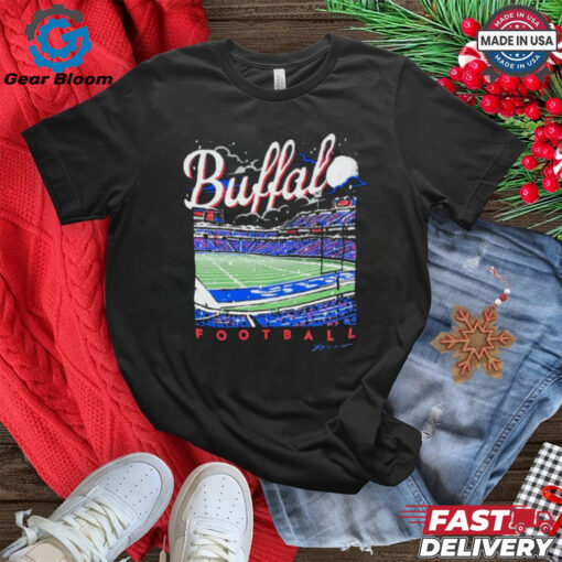 Official Buffalo Bills Football NFL Night Scene Stadium t shirt