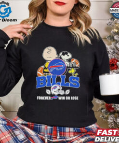 Official Buffalo Bills Forever Win Or Lose Snoopy Shirt