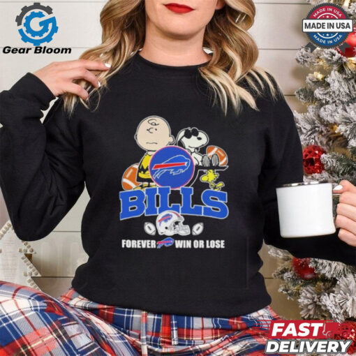 Official Buffalo Bills Forever Win Or Lose Snoopy Shirt