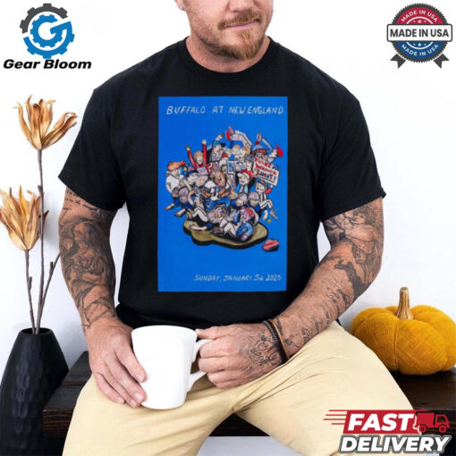 Official Buffalo Bills Vs New England Jan 05 2025 Poster Shirt