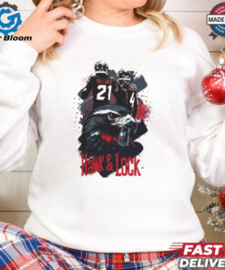 Official Calen Bullock and Kamari Lassiter Hawk and Lock Houston Texans NFL T-Shirt - Celebrate the Defensive Excellence of Calen Bullock and Kamari Lassiter with Bold 