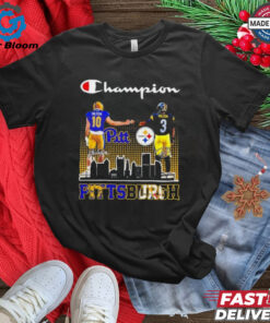 Official Champion Pittsburgh Holstein Pittsburgh Panthers and Wilson Pittsburgh Steelers Signatures Best Selling Shirt - Celebrate Pittsburgh’s Football Legacy with Exclusive Signature Apparel, Featuring the Pittsburgh Panthers, Steelers, and Holstein, Perfect for Fans of Both Teams.